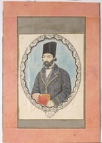 Aqa Bala - Portrait of a man with a Book