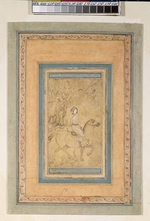 Iranian master - Horseman in a Landscape