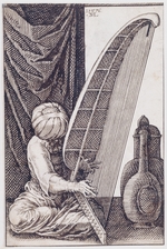 Lorch, Melchior - Turk Playing a Harp