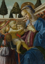Verrocchio, Andrea del - The Virgin and Child with Two Angels