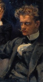 Gallen-Kallela, Akseli - The Symposium, (Detail: Jean Sibelius)