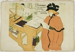 Toulouse-Lautrec, Henri, de - Wraparound cover for the portfolio L'Estampe originale