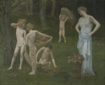 Puvis de Chavannes, Pierre Cécil - Children in an Orchard