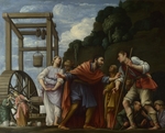 Saraceni, Carlo - Moses defending the Daughters of Jethro
