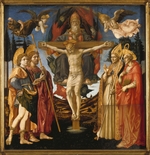 Lippi, Fra Filippo - The Holy Trinity (Panel of the Pistoia Santa Trinità Altarpiece)