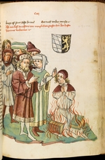 Lauber, Diebold, (Workshop) - Burning of Jan Hus at the stake (From: The life and times of the Emperor Sigismund by Eberhard Windeck)