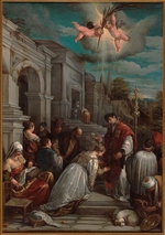 Bassano, Jacopo, il vecchio - Saint Valentine baptizing Saint Lucilla
