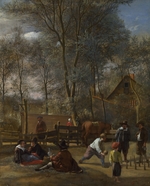 Steen, Jan Havicksz - Skittle Players outside an Inn