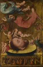 Mostaert, Jan - The Head of Saint John the Baptist, with Mourning Angels and Putti