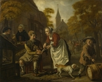 Victors, Jan - A Village Scene with a Cobbler