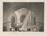 Montferrand, Auguste, de - Inside view of the Cathedral and a ramp (From: The Construction of the Saint Isaac's Cathedral)