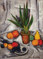 Mashkov, Ilya Ivanovich - Still Life with Plant and Fruit