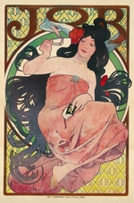 Mucha, Alfons Marie - Advertising Poster for the tissue paper Job