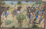 Anonymous - Meeting of Conrad III of Germany and Louis VII of France. Miniature from the Historia by William of Tyre