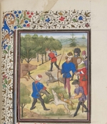 Anonymous - John II Comnenus, Byzantine emperor at the hunt. Miniature from the Historia by William of Tyre