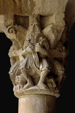 Anonymous - Detail of a capital in the cloister Sant Pere de Galligants