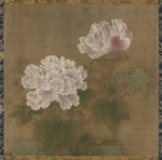 Li Di - Red hibiscuses (Set of two hanging scrolls)