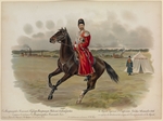Bakmanson, Hugo Karlovich - Equestrian Portrait of Nicholas II of Russia