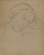 Lermontova, Nadezhda Vladimirovna - Self-Portrait