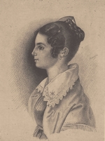 Binemann, Vasili Fyodorovich - Countess Vera Fyodorovna Vyazemskaya, née Gagarina (1790-1886)