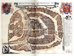 Hogenberg, Frans - Map of Moscow