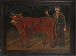 Pirosmani, Niko - Farmer with Bull
