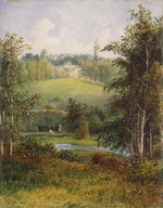 Anonymous - Landscape with the Manor House in the Estate of Gostilitsy near St Petersburg