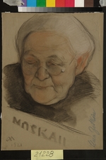 Andreev, Nikolai Andreevich - Portrait of Clara Zetkin (1857-1933)