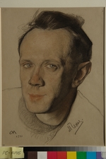 Andreev, Nikolai Andreevich - Portrait of Mikhail Aleksandrovich Chekhov (1891-1955)