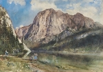 Alt, Rudolf von - Altaussee Lake and Face of Mount Trissel