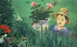 Manet, Édouard - Boy in Flowers (Jacques Hoschedé)