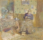 Vuillard, Édouard - Madame Vuillard Sewing