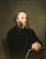 Bolotov, Dmitry Mikhaylovich - Portrait of the artist Ivan Aivazovsky (1817-1900)