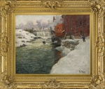 Thaulov, Fritz - Canvas factory by the Aker River (Kristiania)