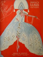 Anonymous - Cover for the original piano score of The Circus Princess by Emmerich Kalman
