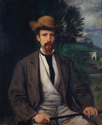 Marées, Hans von - Self-Portrait with Yellow Hat