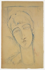Modigliani, Amedeo - Anna Akhmatova (Ritratto di Donna Rossa)