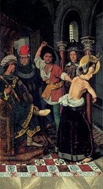 Bermejo, Bartolomé - The Flagellation of Saint Engratia