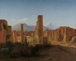 Købke, Christen Schiellerup - The Forum at Pompeii with Vesuvius in the Background