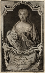Sysang, Johann Christoph - Portrait of Princess Anna Leopoldovna (1718-1746), tsar's Ivan VI mother