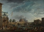 Vernet, Claude Joseph - A Sporting Contest on the Tiber at Rome