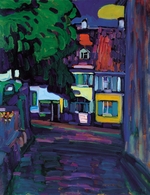 Kandinsky, Wassily Vasilyevich - Murnau, Houses in the Obermarkt