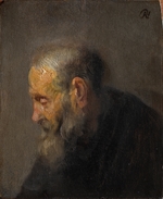 Rembrandt van Rhijn - Study of an Old Man in Profile