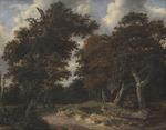 Ruisdael, Jacob Isaacksz, van - Road through an Oak Forest