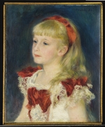 Renoir, Pierre Auguste - Mademoiselle Grimprel au ruban rouge