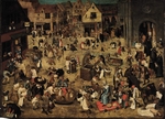 Brueghel, Pieter, the Younger - The Combat between Carnival and Lent
