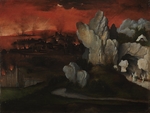 Patinier, Joachim - Landscape with the Destruction of Sodom and Gomorrah