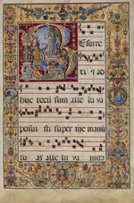 Antonio da Monza - The Gradual. Initial R: The Resurrection