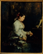 Repin, Ilya Yefimovich - Woman at a Grand Piano