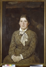 Vasnetsov, Viktor Mikhaylovich - Portrait of Alexandra Vladimirovna Vasnetsova, the Artist's Wife